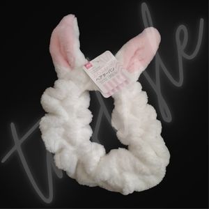 ⭐️3/$20⭐️ Fluffy Headband - White Bunny